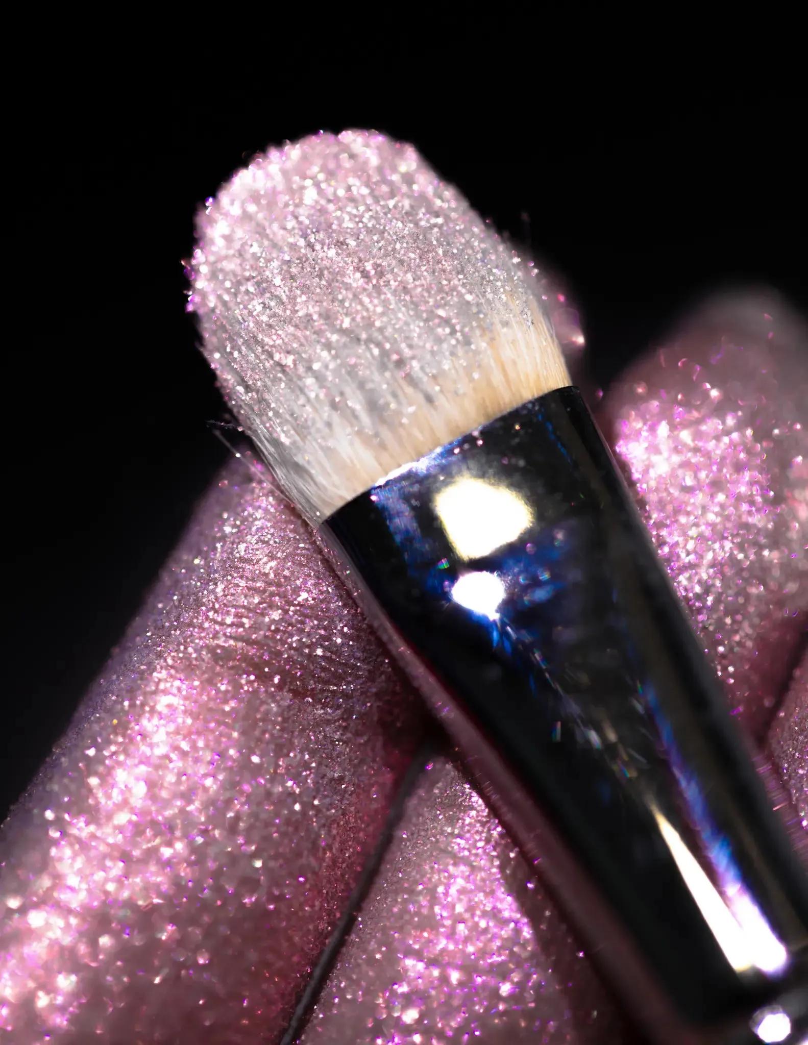 #17 Gray Pink Eyeshadow Glitter