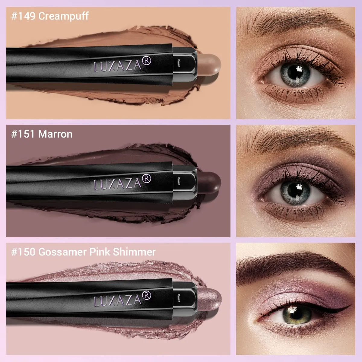 3-in-1 Eye Makeup Kit(5pcs)-Cocoa Set