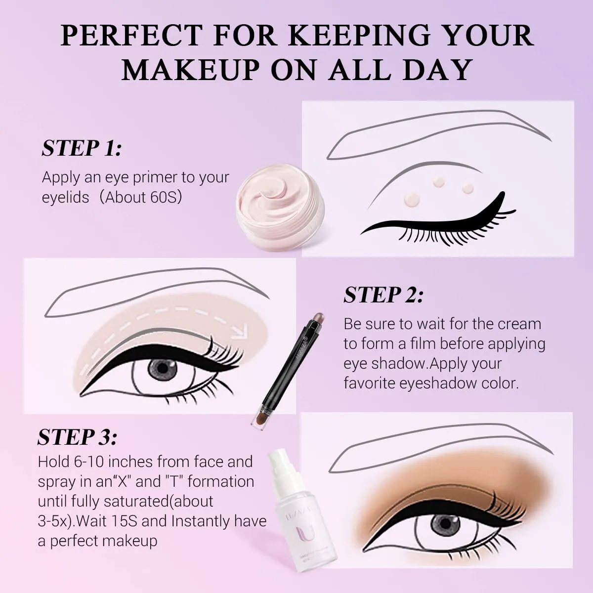 3-in-1 Eye Makeup Kit(5pcs)-Cocoa Set