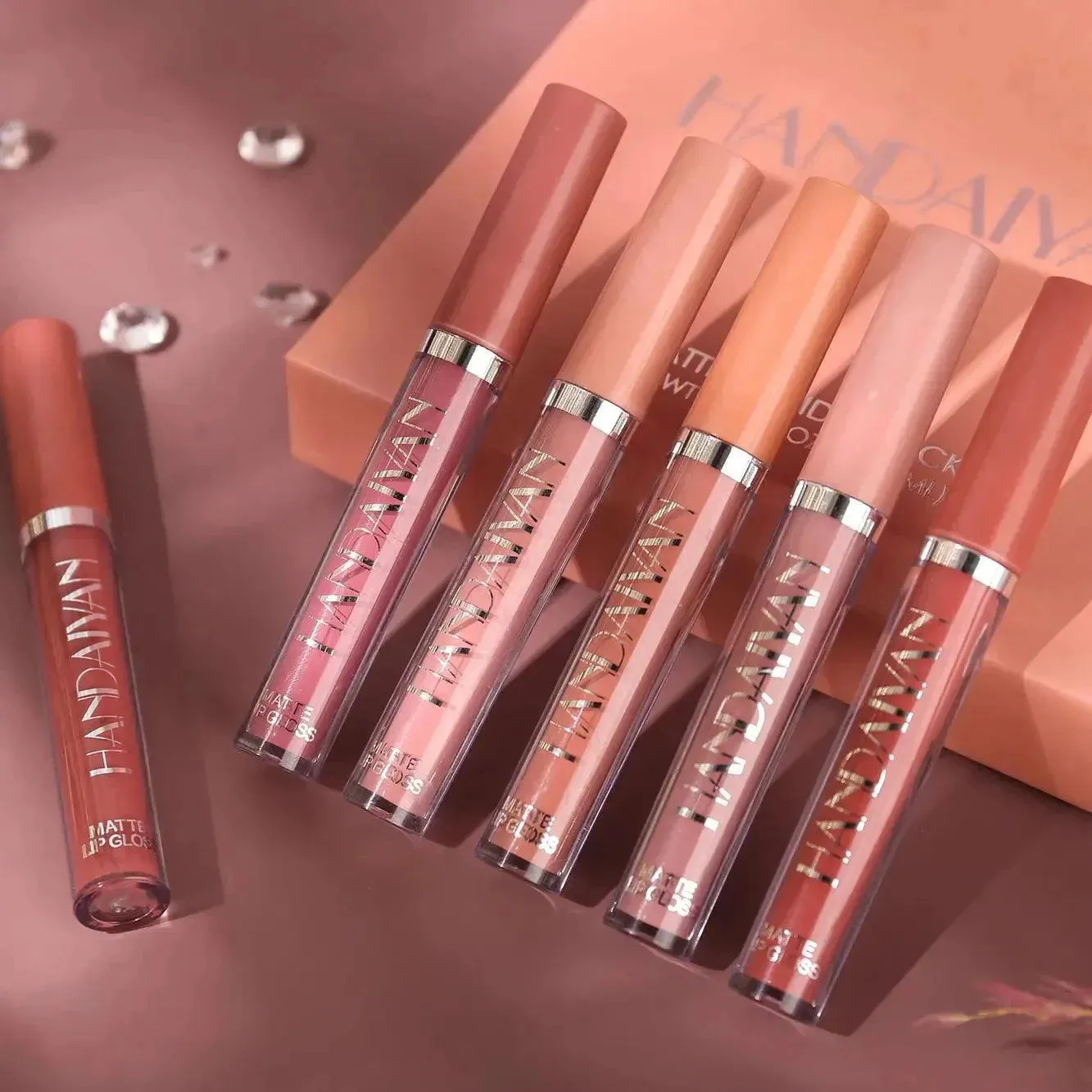 6Pcs Matte Liquid Lipstick Set - Long-Lasting Waterproof Lip Gloss