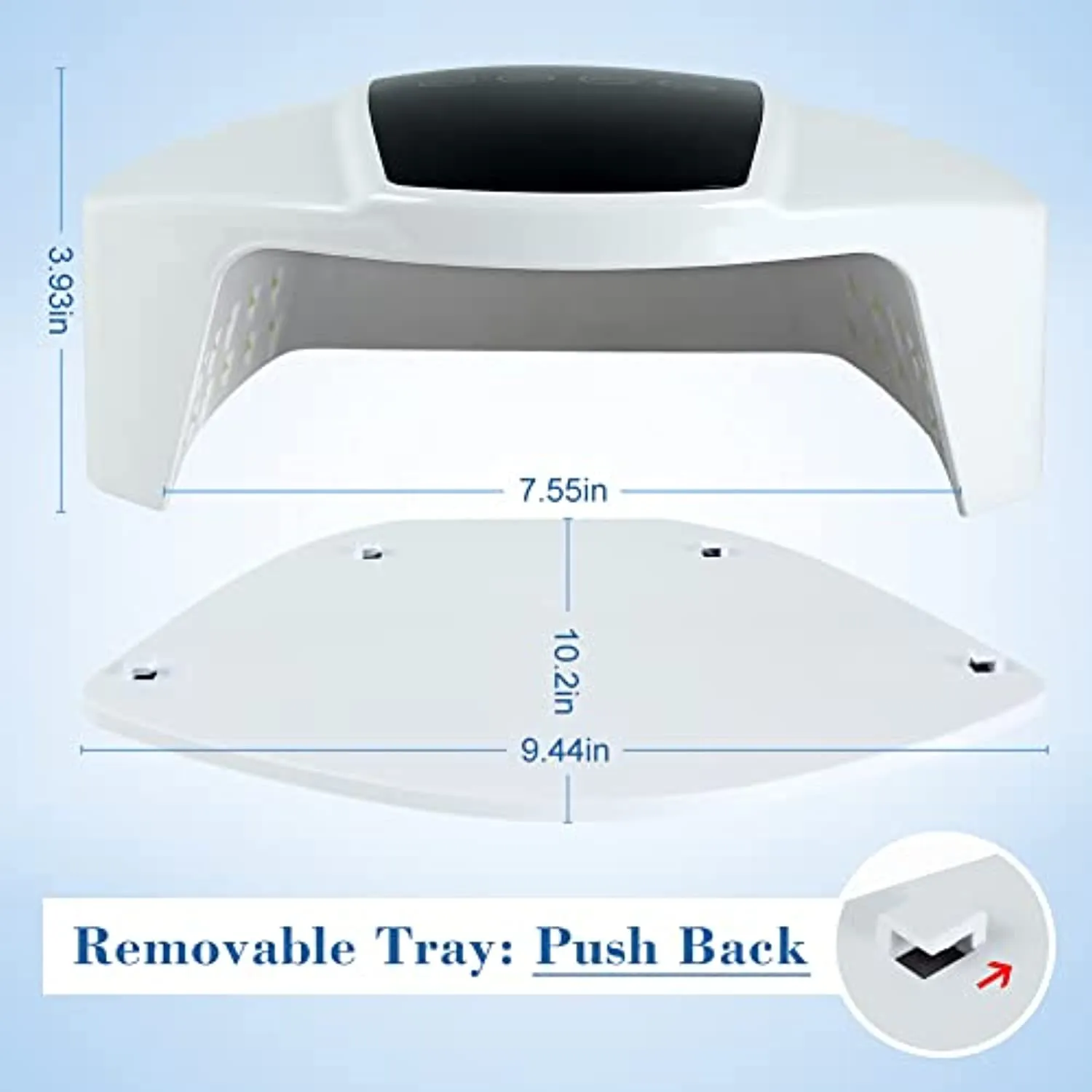 96W Rechargeable UV Led Nail Lamp, Faster Gel Nail Dryer Nail Light with 4 Timer Smart Sensor, Cordless LED Nail Lamp UV Gel Nail Lamp, Large Space Portable Handle Nail Dry Machine for Gel Nail Polish