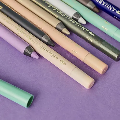 Annabelle Waterline Matte Kohl Eyeliner Pencil, Mint, Intense Colours, Matte Finish, Easy-To-Apply, Long-Lasting 10h, Waterproof, Transferproof, Cruelty-Free, 1.2 g