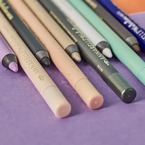 Annabelle Waterline Matte Kohl Eyeliner Pencil, Mint, Intense Colours, Matte Finish, Easy-To-Apply, Long-Lasting 10h, Waterproof, Transferproof, Cruelty-Free, 1.2 g