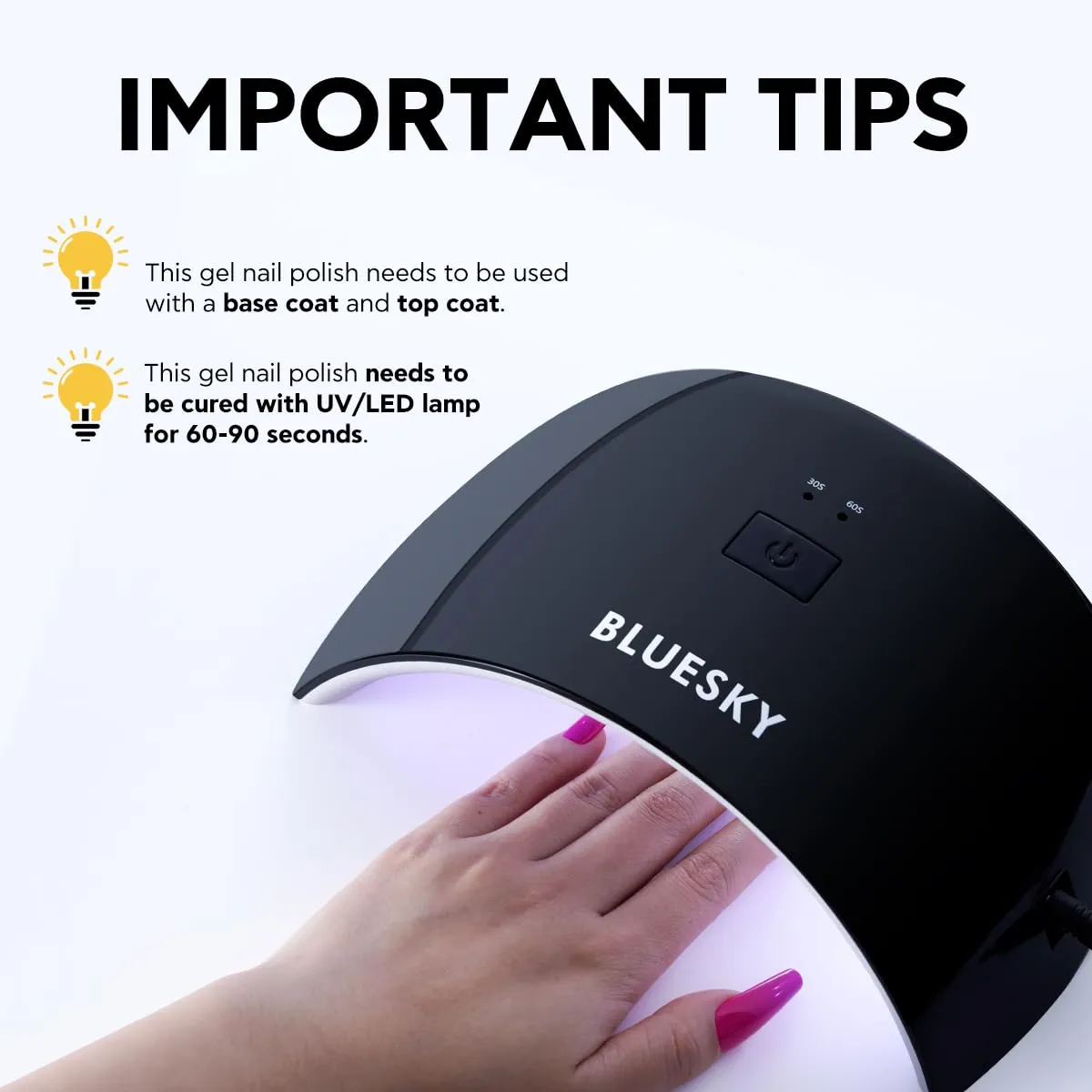 BLUESKY Gel Polish for Nails Color Light Yellow,Salon Single Bottle Gel Soak Off Manicure at Home,Long Lasting &Chip Resistant, Vegan, 15ml DC115P/PERSONALITY