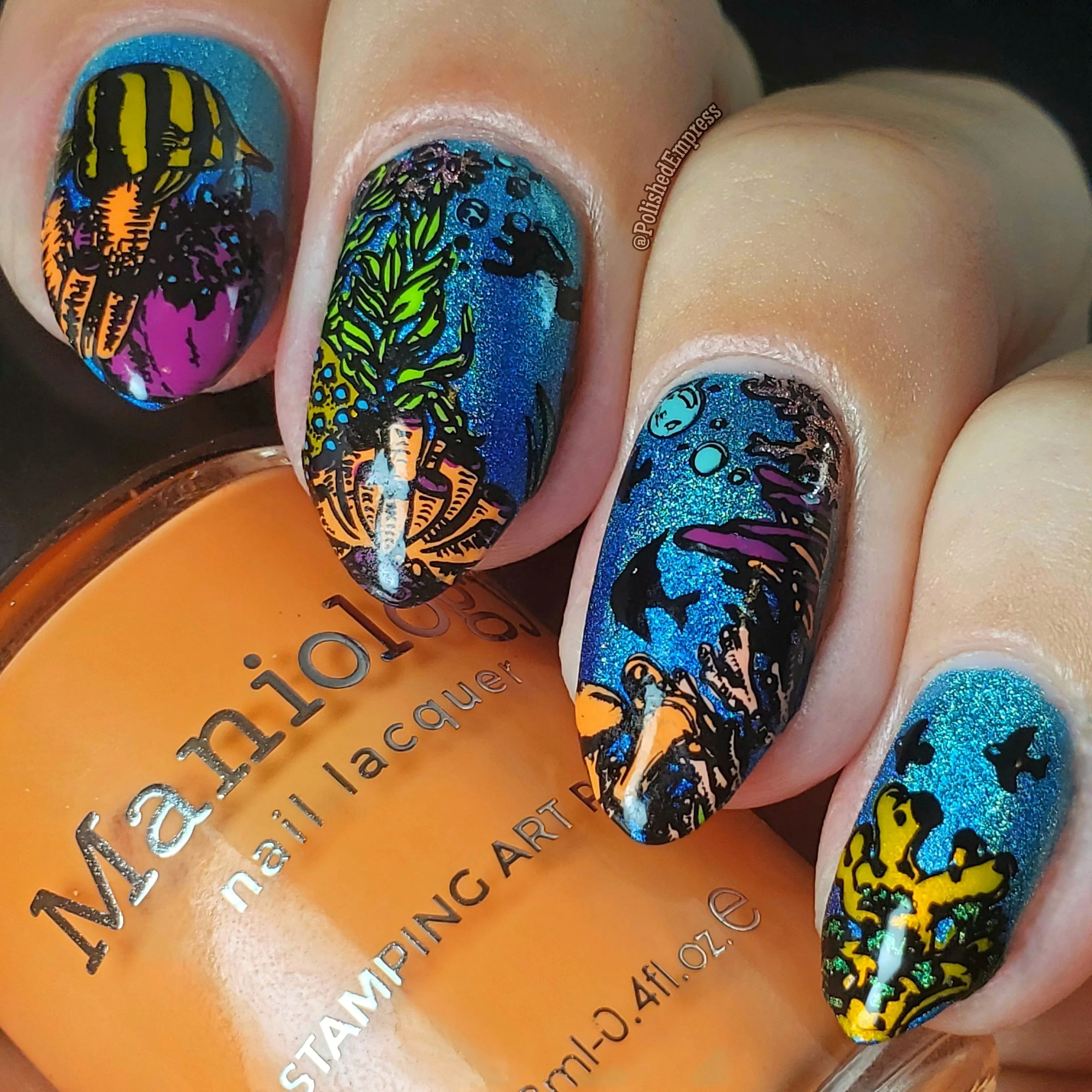 Carnation (B428) - Orange Cream Stamping Polish