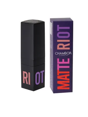 Chambor Brown Matte Riot Lipstick 287