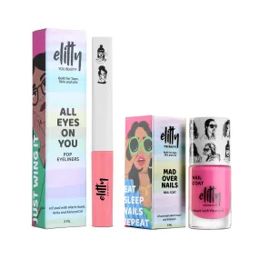 Elitty Angel Energy combo- (Eyeliner- Crossbow, Nail Paint - Secret Crush)-Pack of 2