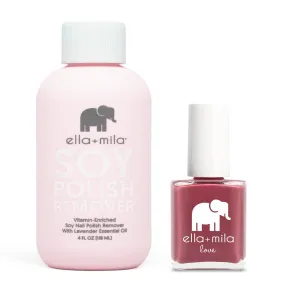 ella mila - Soy Polish Remover & Berry Much in Love - .45oz