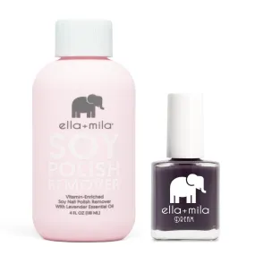 ella mila - Soy Polish Remover & Night In - .45oz