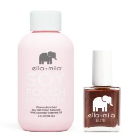 ella mila - Soy Polish Remover & Rose-Ay All Day - .45oz
