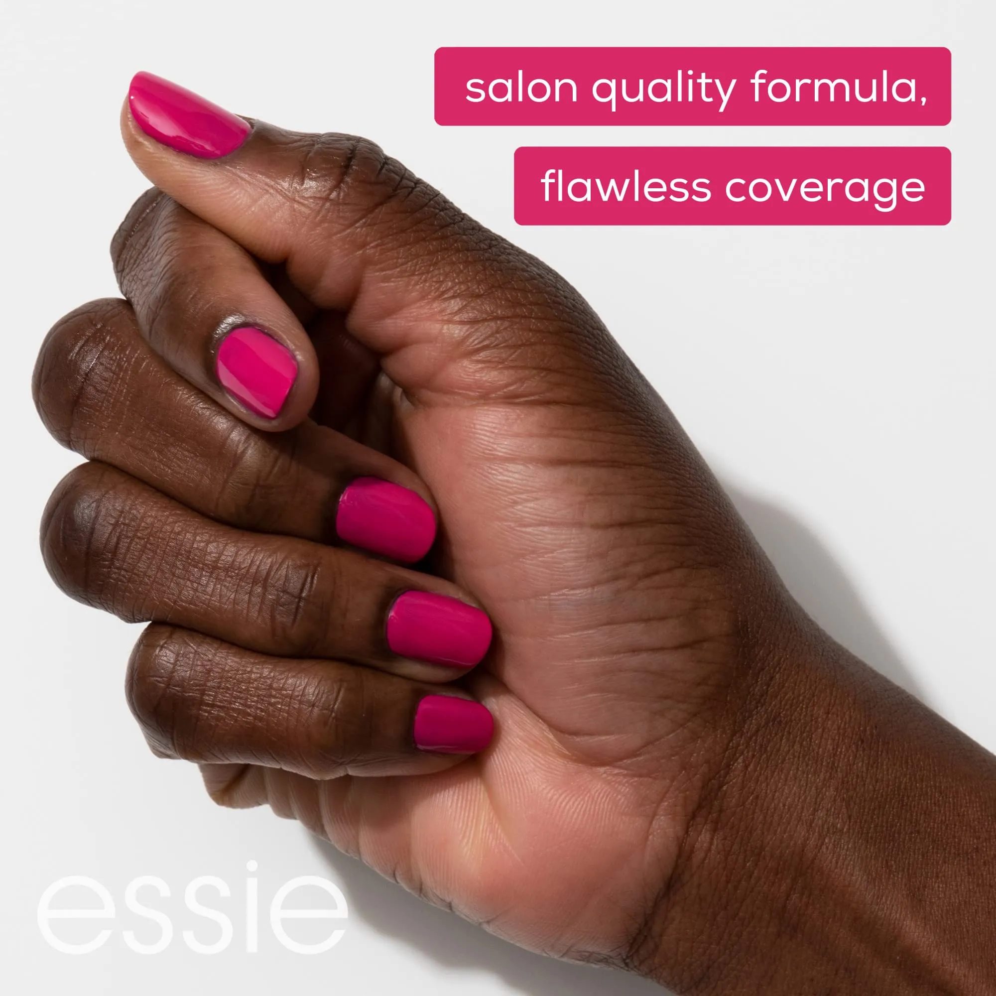 essie Salon-Quality Nail Polish, 8-Free Vegan, Tango Red, Forever Yummy, 0.46 fl oz
