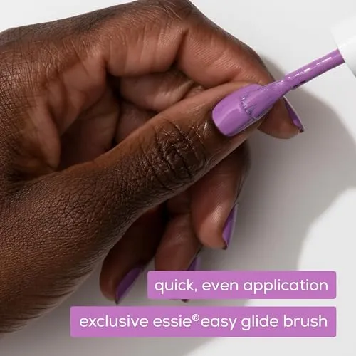 essie salon-quality nail polish, vegan, blue, cream, tu-lips touch, 0.46 fl oz
