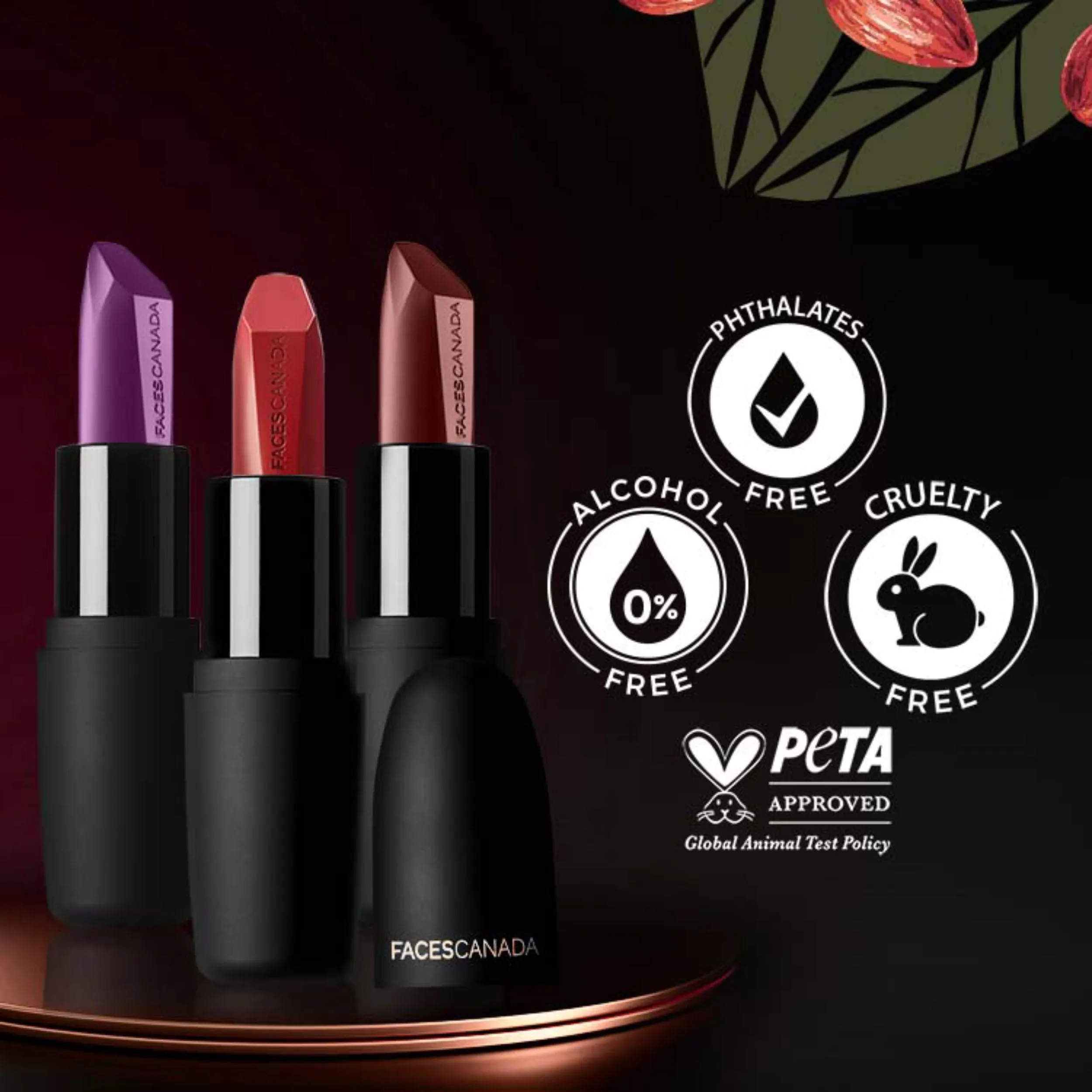 Faces Canada Weightless Matte Lipstick |Jojoba and Almond Oil enriched| Highly pigmented | Smooth One Stroke Weightless Color | Keeps Lips Moisturized | Shade - Jungle Red 4g