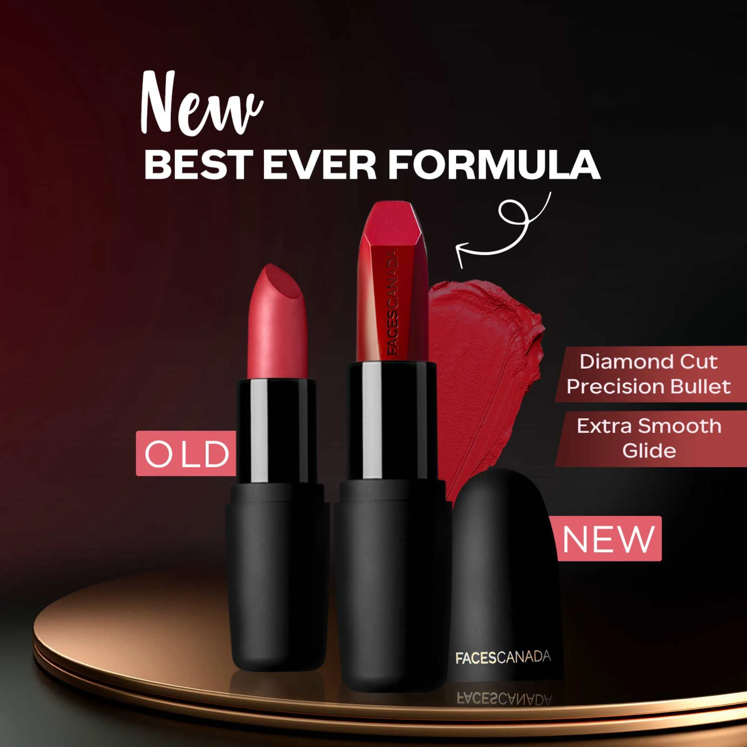 Faces Canada Weightless Matte Lipstick |Jojoba and Almond Oil enriched| Highly pigmented | Smooth One Stroke Weightless Color | Keeps Lips Moisturized | Shade - Jungle Red 4g