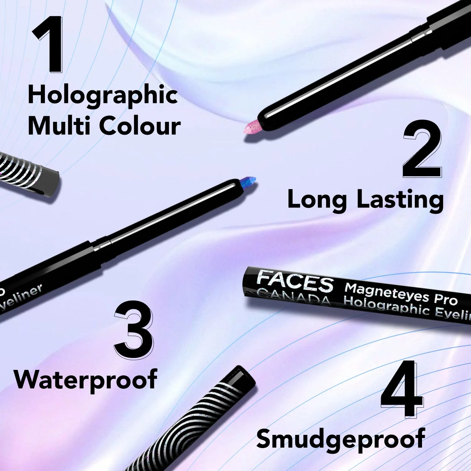 FC Magneteyes Pro Holographic Eyeliner Confetti Sparkles 01 0.25g