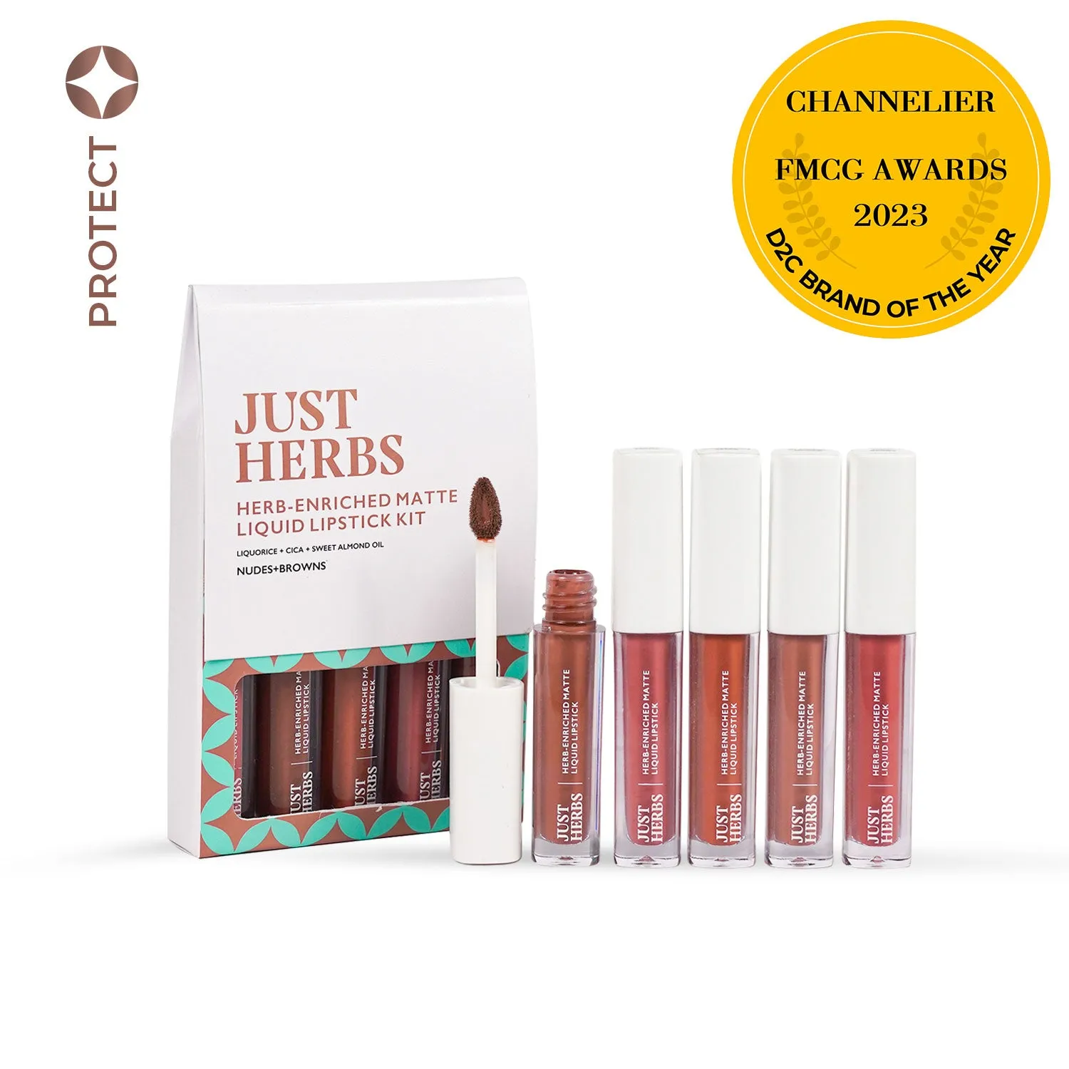 Full-Size Herb Enriched Matte Liquid Lipstick Kit - Set of 5