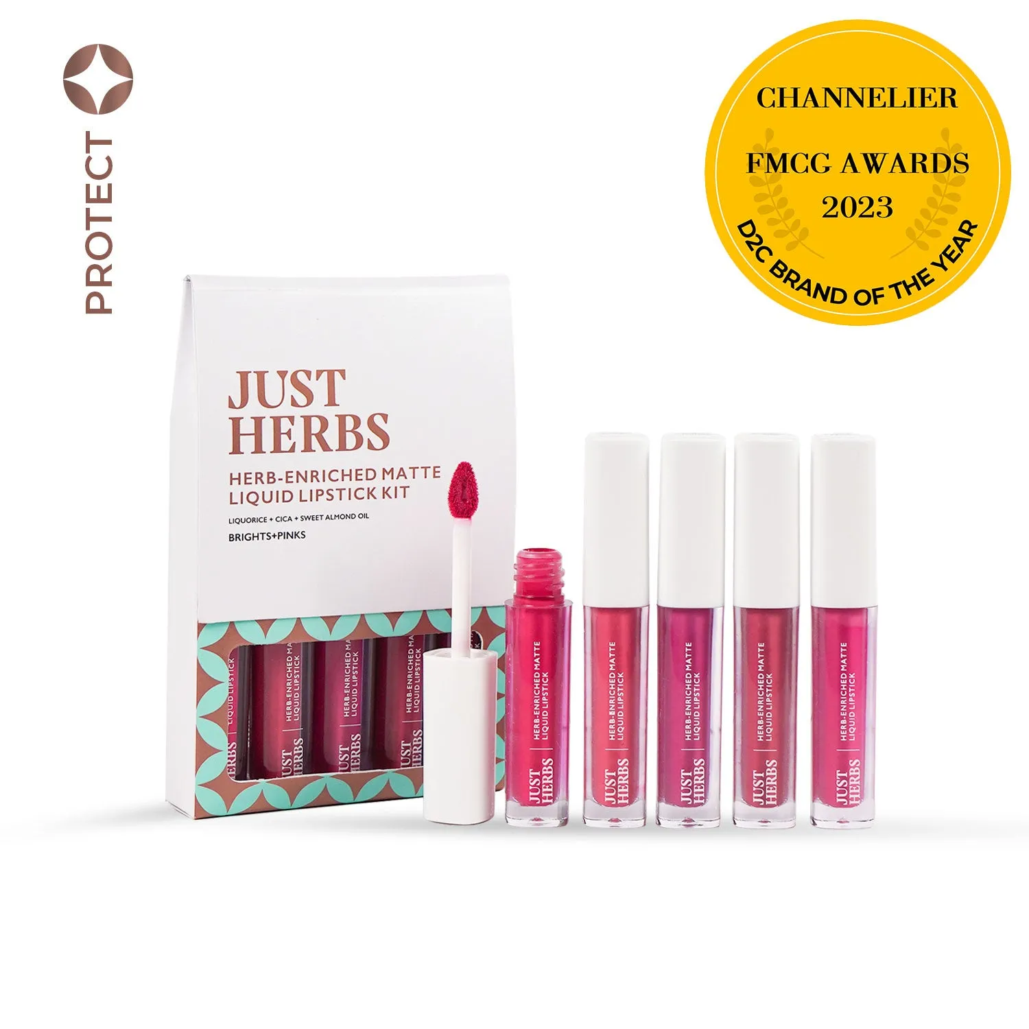 Full-Size Herb Enriched Matte Liquid Lipstick Kit - Set of 5