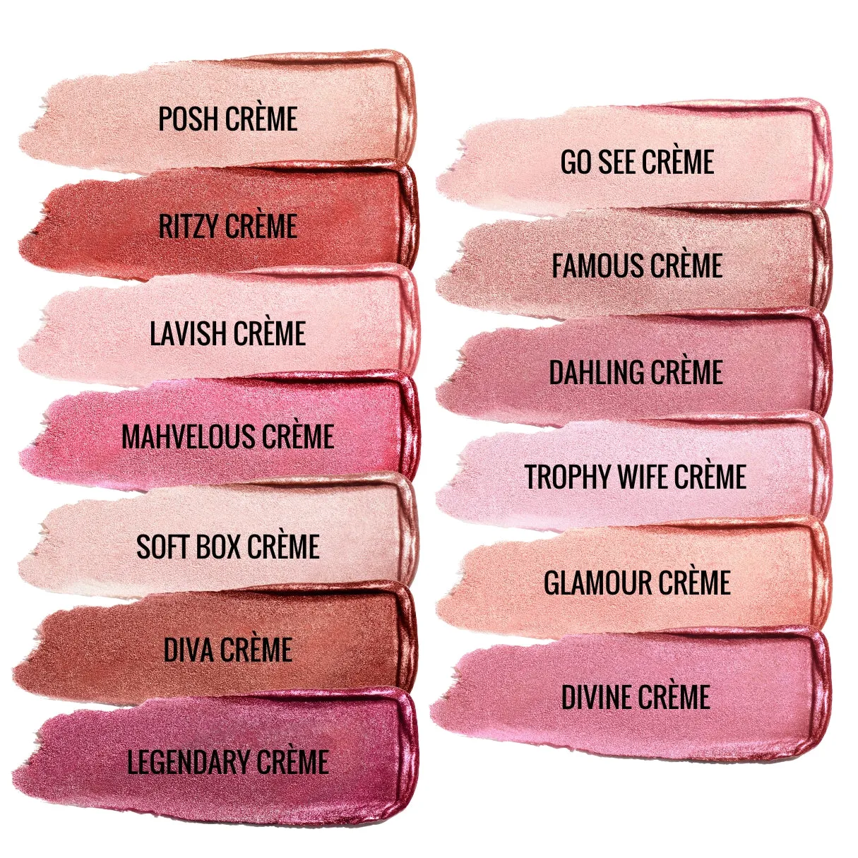 Go See Crème | A Sheer Pale Pink with Gold and Rose Shimmer Lipstick