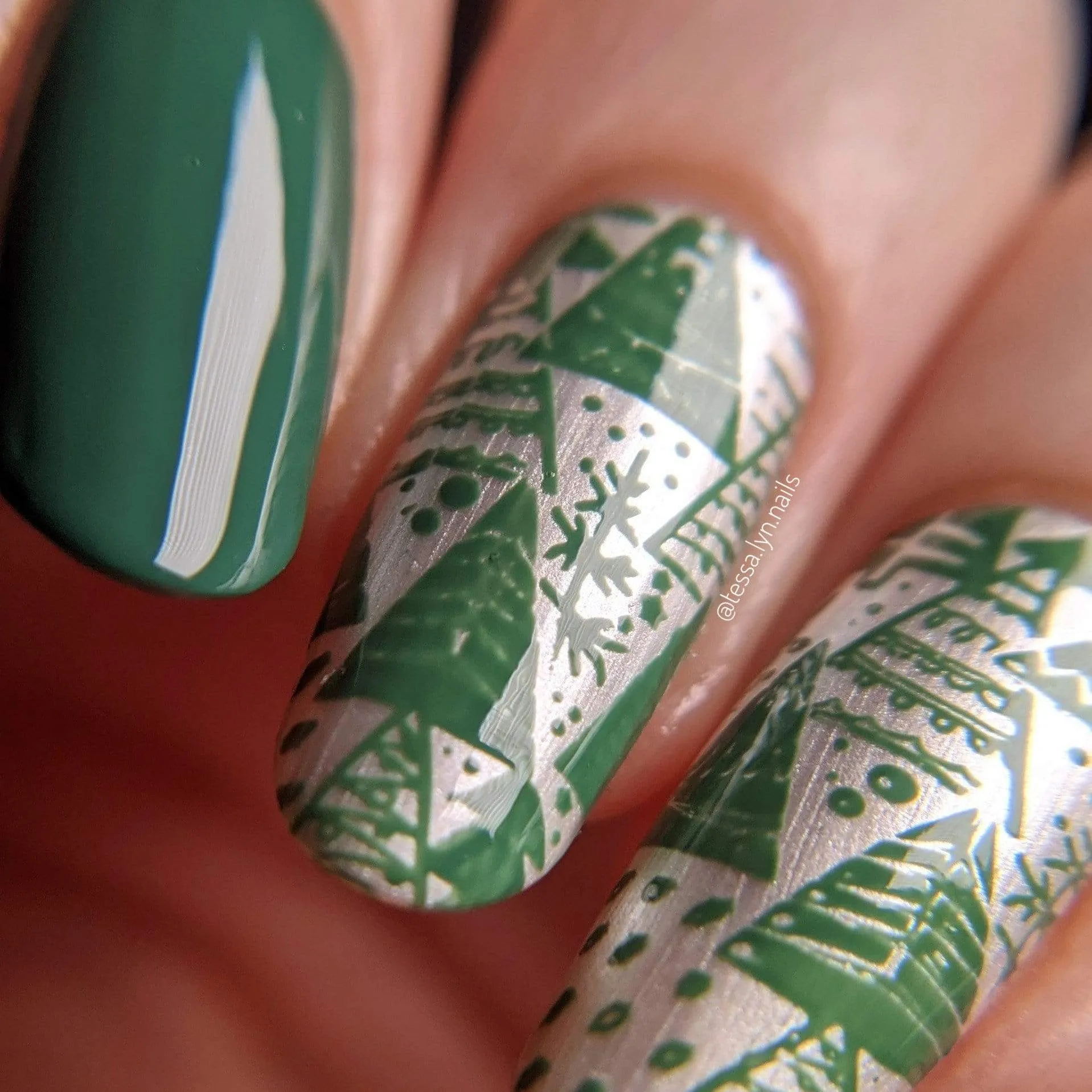 Greenhouse (B328) - Dusty Green Stamping Polish