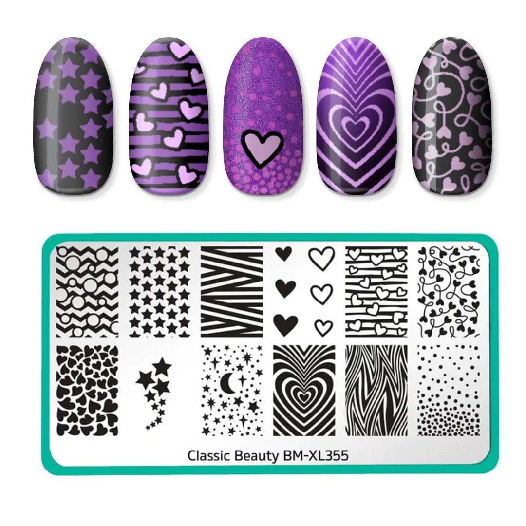 Hearts and Stars: Nail Stamping Starter Kit