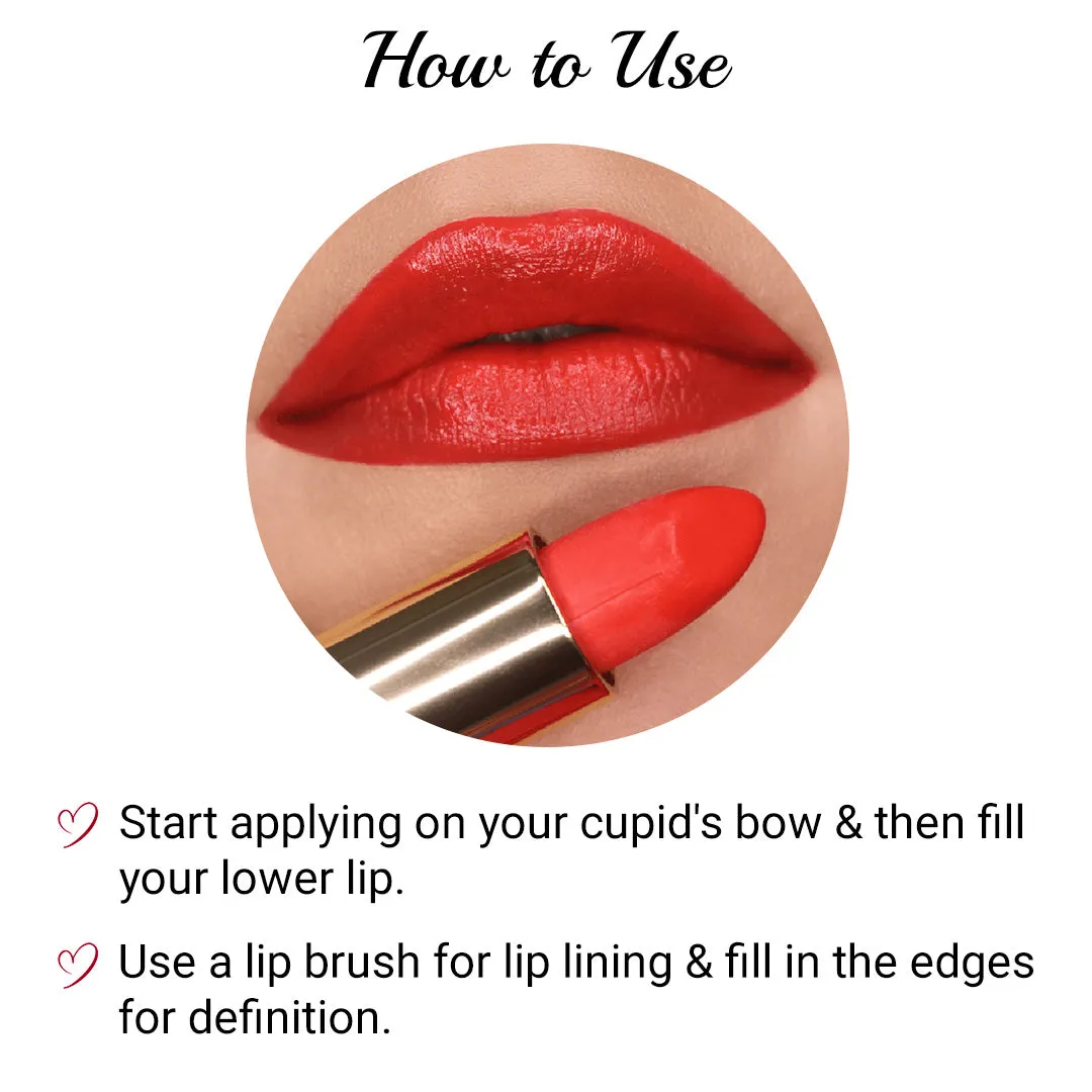 Iba Pure Lips Long Stay Matte Lipstick-M06 Bold Red