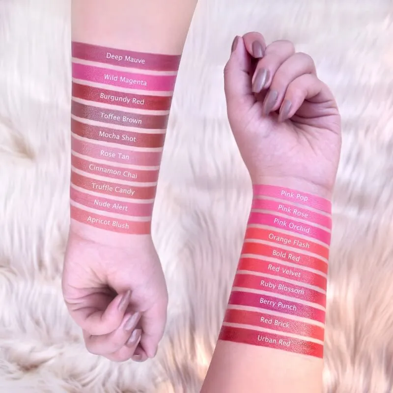 Iba Pure Lips Long Stay Matte Lipstick-M06 Bold Red