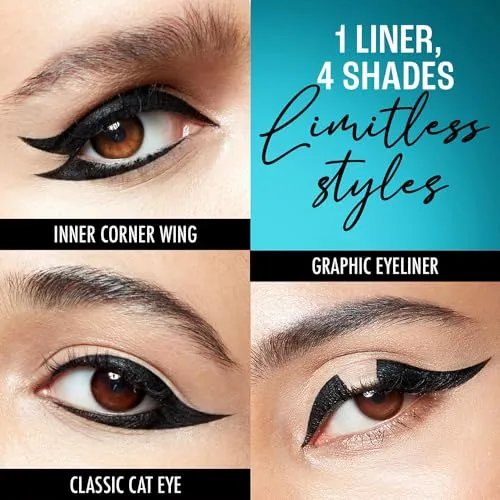 Lakme Eyeconic Liquid Eye Liner, Black, Long Lasting Matte Waterproof Liner - Smudge Proof, Transfer Proof Eye Makeup for 24 hrs, 4.5 ml