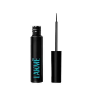 Lakme Eyeconic Liquid Eye Liner, Black, Long Lasting Matte Waterproof Liner - Smudge Proof, Transfer Proof Eye Makeup for 24 hrs, 4.5 ml