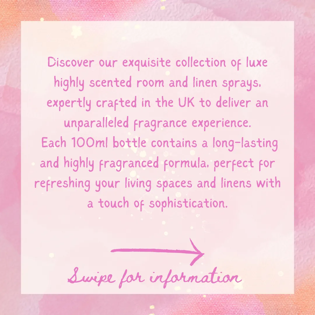 Luxe. Room & Linen Sprays 100ml VARIOUS SCENTS