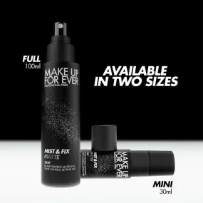 Make Up For Ever NEW Mist & Fix Matte 24HR Setting Spray