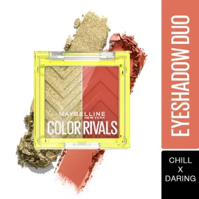 Maybelline Color Rivals Shadow Longwear Duo Eyeshadow Palette: Chill x Daring, 3g