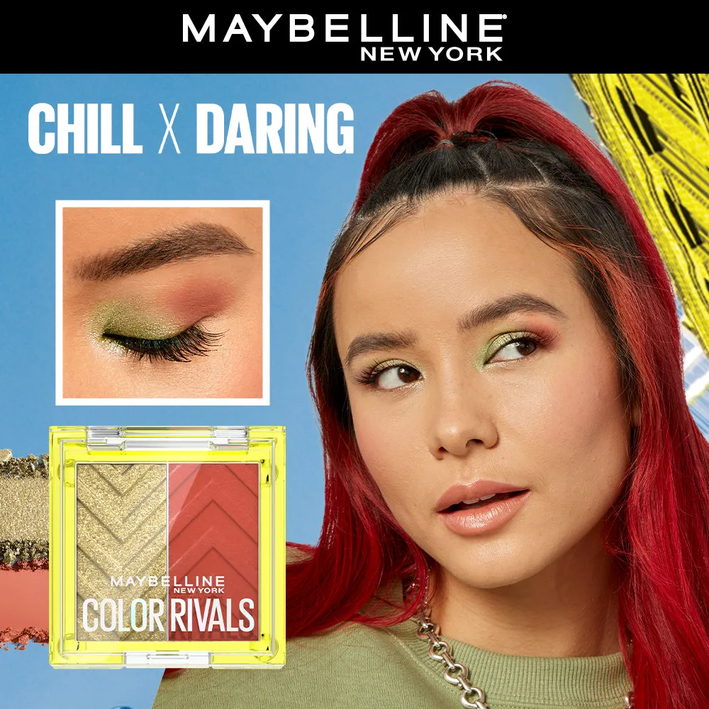 Maybelline Color Rivals Shadow Longwear Duo Eyeshadow Palette: Chill x Daring, 3g