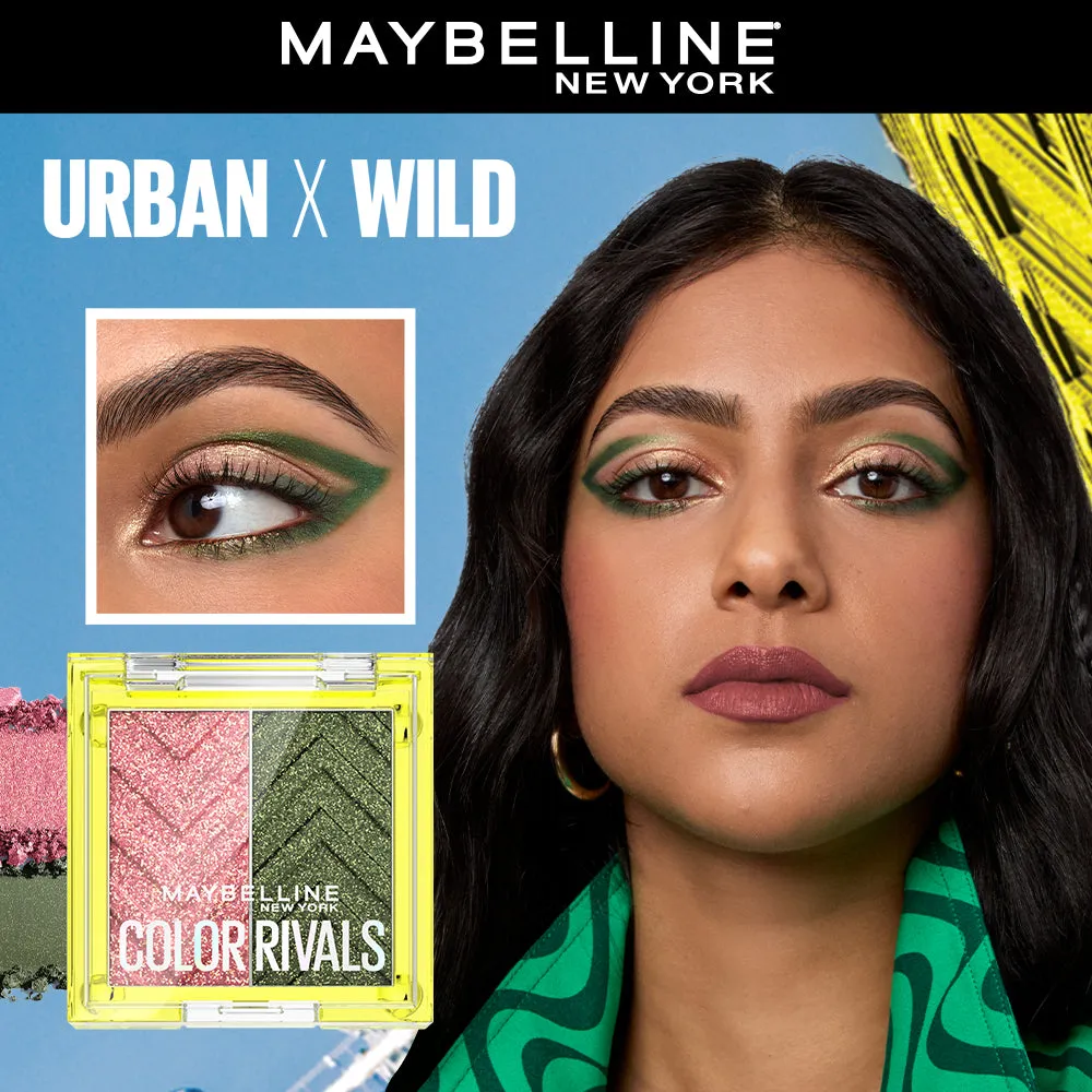 Maybelline Color Rivals Shadow Longwear Duo Eyeshadow Palette: Urban x Wild , 3g