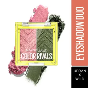 Maybelline Color Rivals Shadow Longwear Duo Eyeshadow Palette: Urban x Wild , 3g