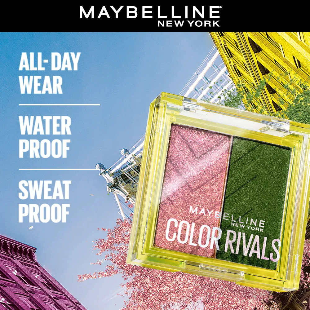 Maybelline Color Rivals Shadow Longwear Duo Eyeshadow Palette: Urban x Wild , 3g