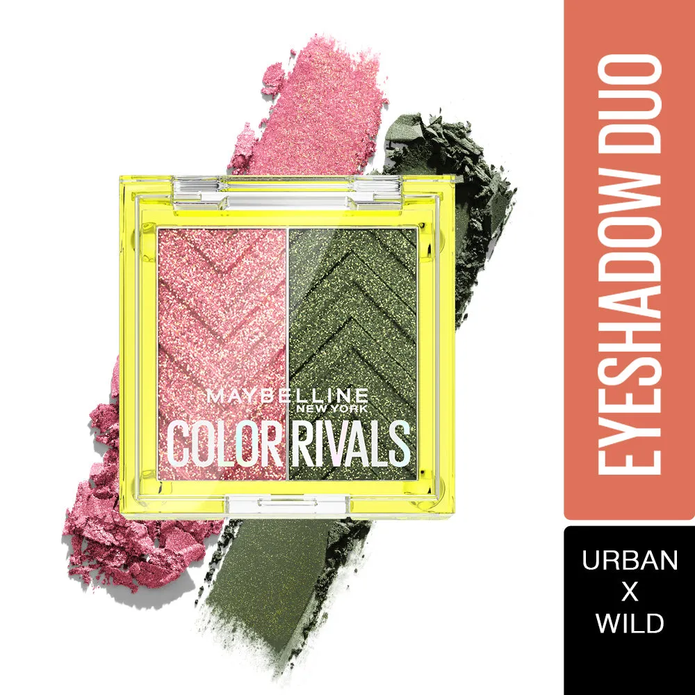 Maybelline Color Rivals Shadow Longwear Duo Eyeshadow Palette: Urban x Wild , 3g