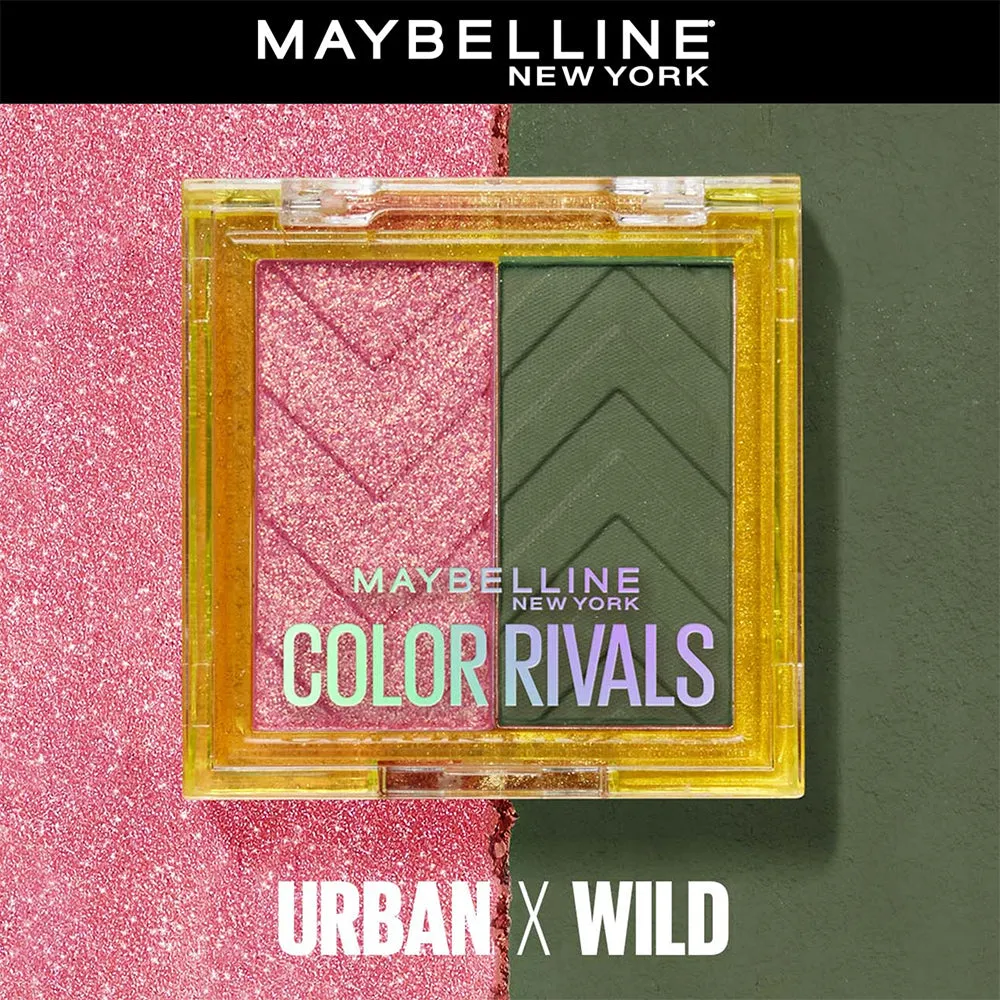 Maybelline Color Rivals Shadow Longwear Duo Eyeshadow Palette: Urban x Wild , 3g
