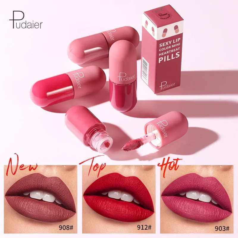 Mini Capsule Matte Liquid Lipstick Waterproof Red Velvet Lip Makeup