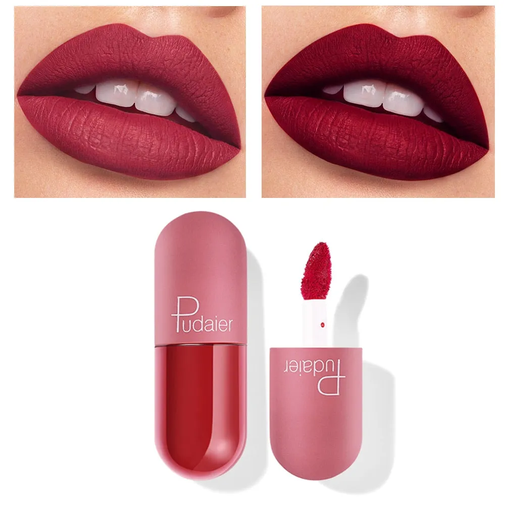 Mini Capsule Matte Liquid Lipstick Waterproof Red Velvet Lip Makeup