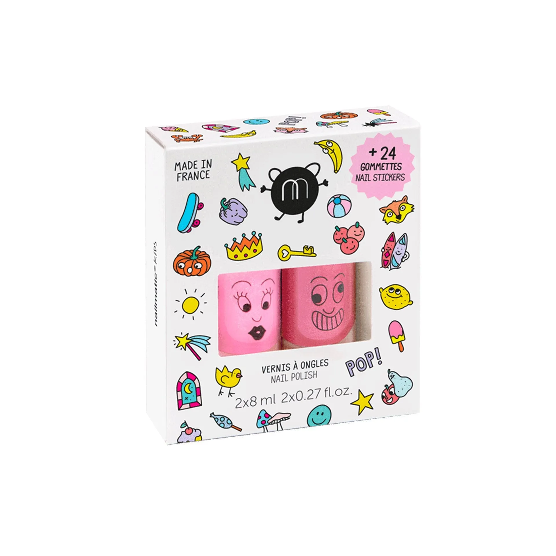 Nailmatic Pop 2 Pack w Stickers (Dolly & Kitty)