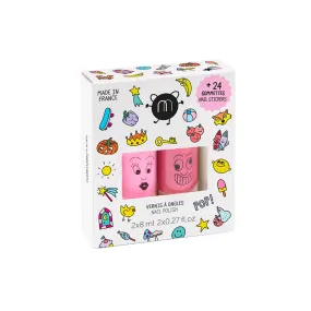 Nailmatic Pop 2 Pack w Stickers (Dolly & Kitty)