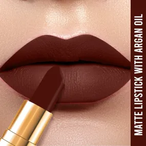 NY Bae Argan Oil Infused Matte Lipstick Runway Range Maroon - Glitterati 7 (4.5 g)