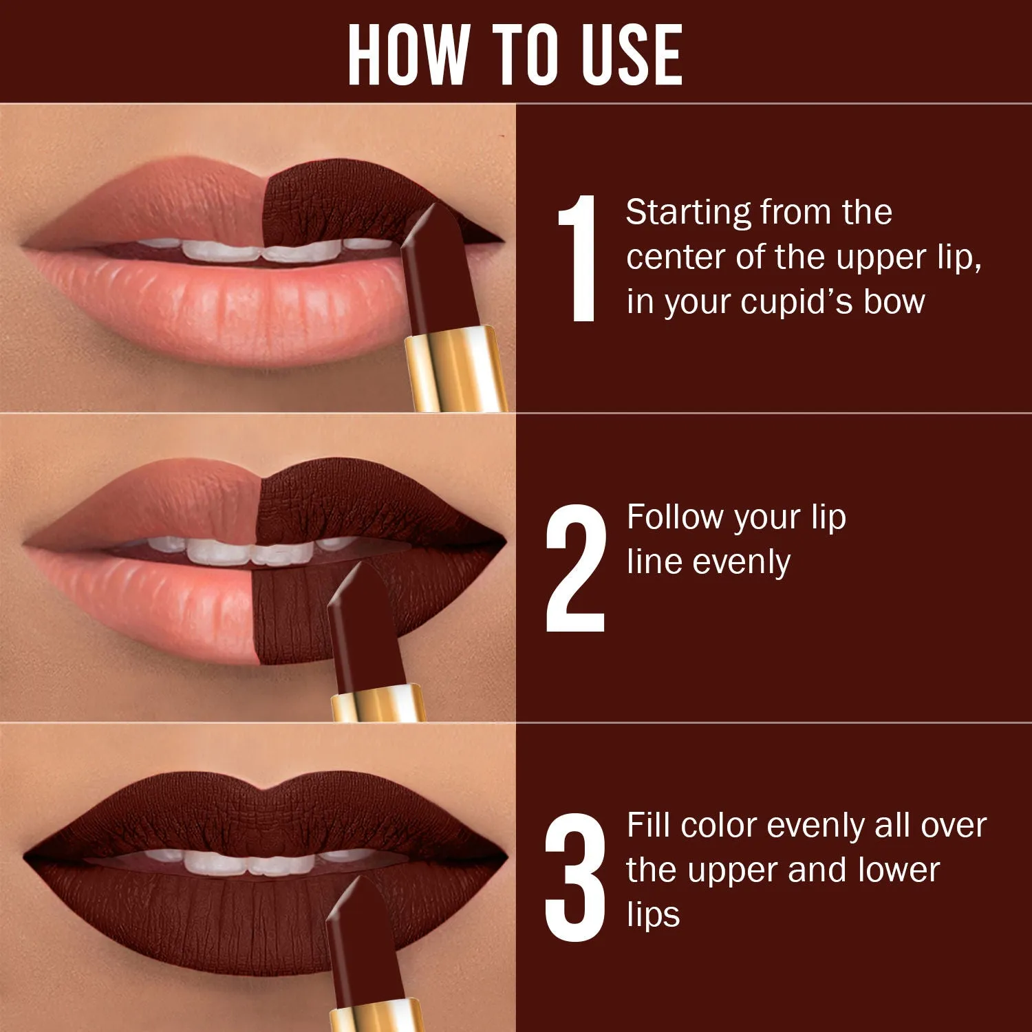 NY Bae Argan Oil Infused Matte Lipstick Runway Range Maroon - Glitterati 7 (4.5 g)