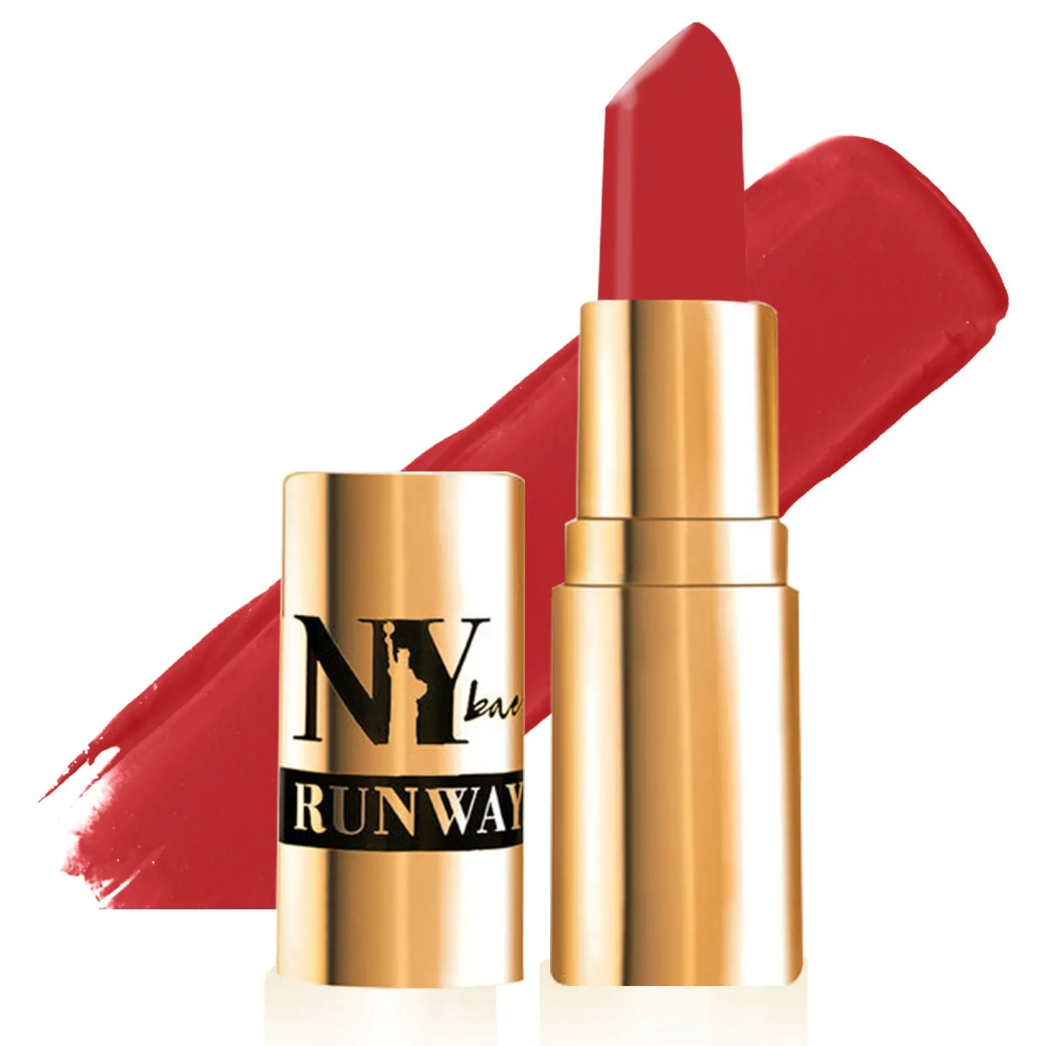 NY Bae Argan Oil Infused Matte Lipstick Runway Range - On Fleek 15 (4.5 g) | Red | Creamy Matte Finish | Enriched with Argan Oil | Rich Colour Payoff | Full Coverage | Long lasting | Smudgeproof | Weightless | Cruelty Free