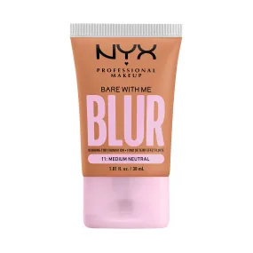 NYX PROFESSIONAL MAKEUP, Bare With Me, Tint Foundation, Medium buildable coverage, 12h hydration, Lightweight matte finish - 11 MEDIUM NEUTRAL