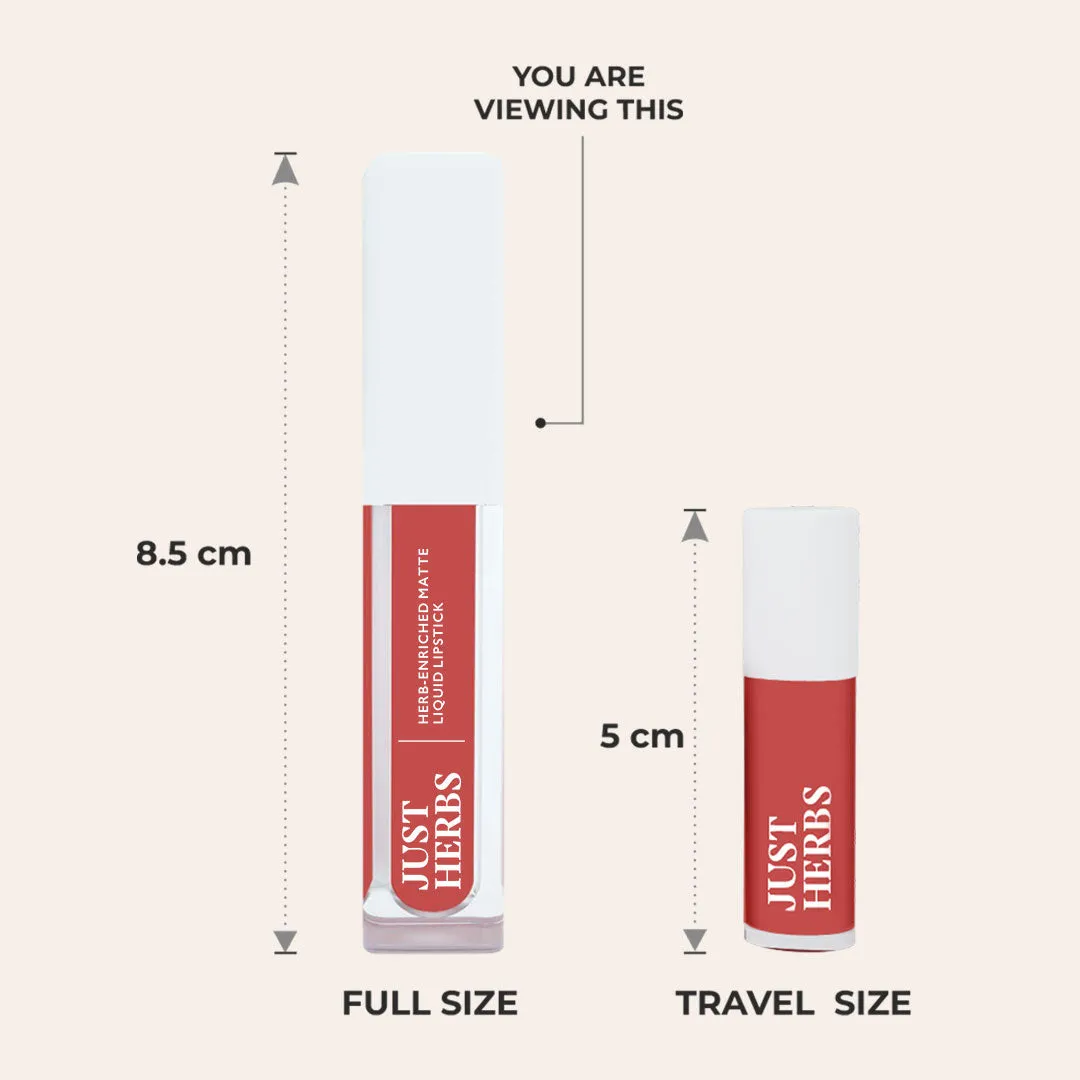 Overachiever Look: Full-Size Herb Enriched Matte Liquid Lipstick Kit - Set of 3