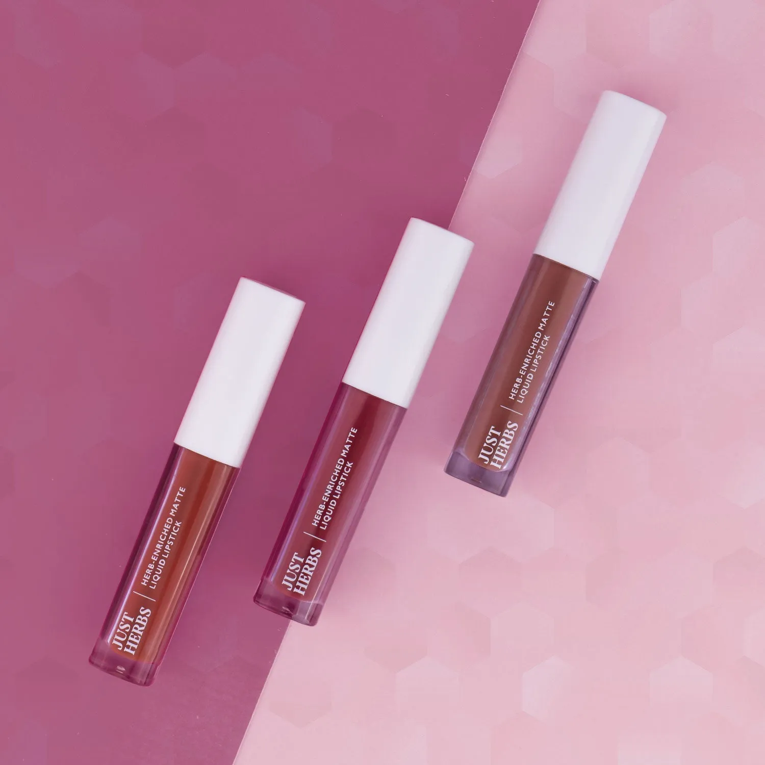 Overachiever Look: Full-Size Herb Enriched Matte Liquid Lipstick Kit - Set of 3