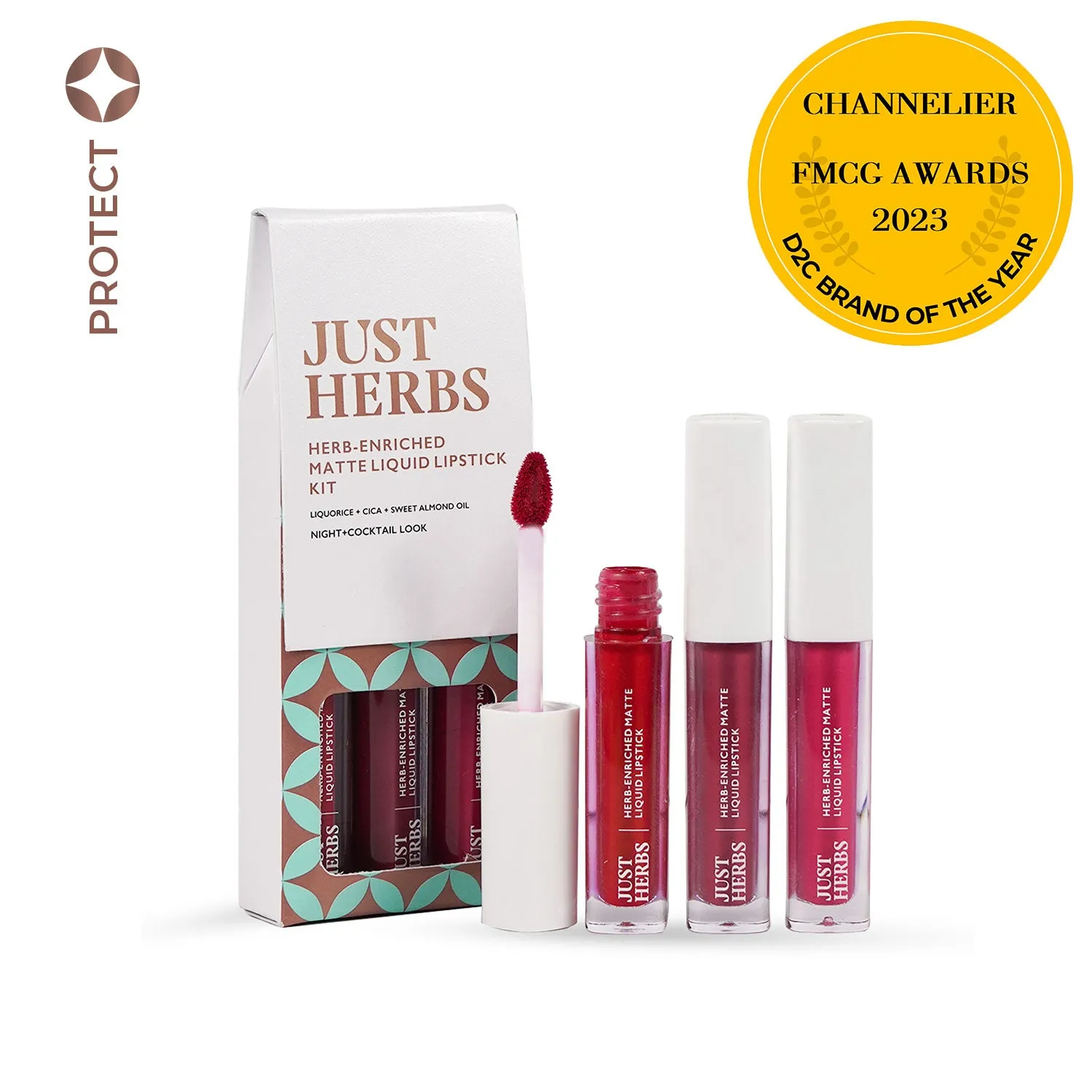 Overachiever Look: Full-Size Herb Enriched Matte Liquid Lipstick Kit - Set of 3