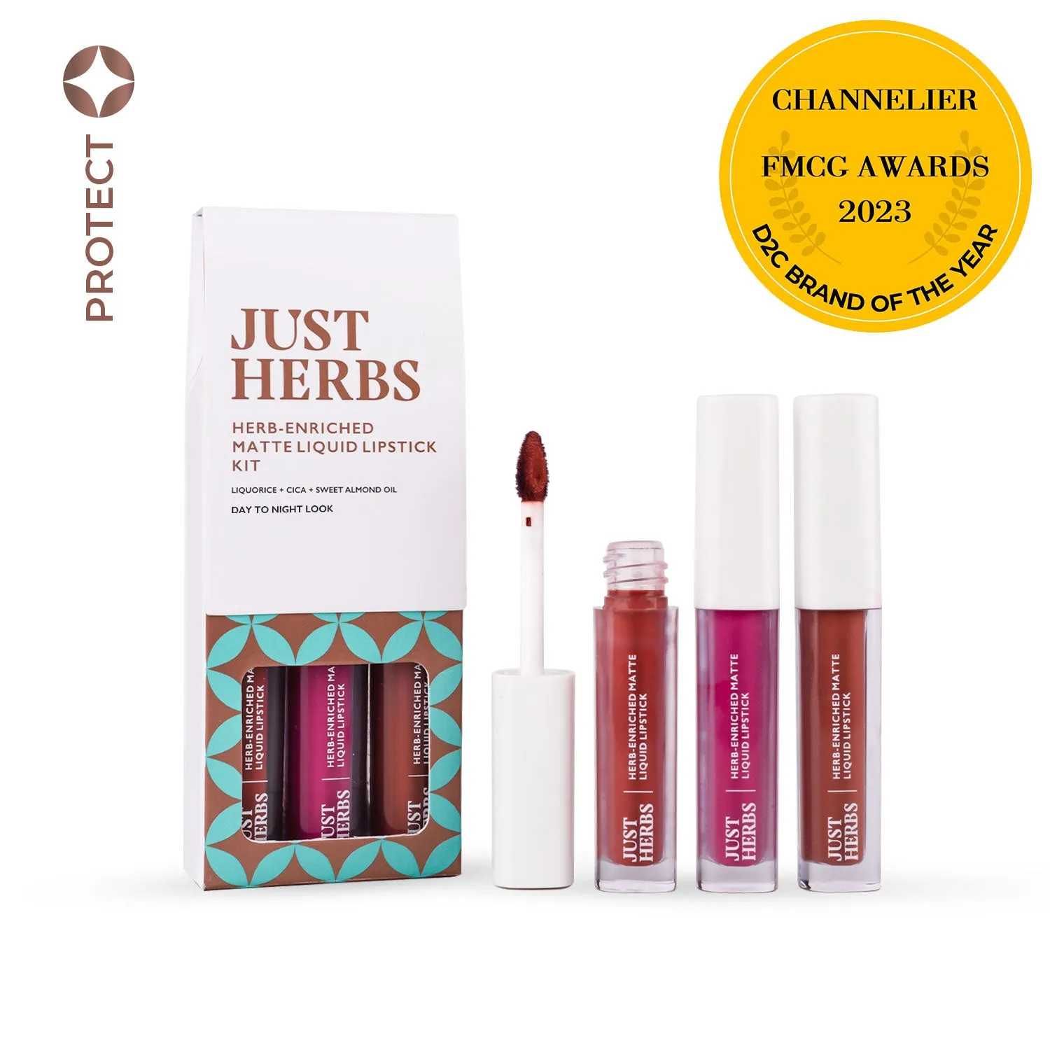 Overachiever Look: Full-Size Herb Enriched Matte Liquid Lipstick Kit - Set of 3