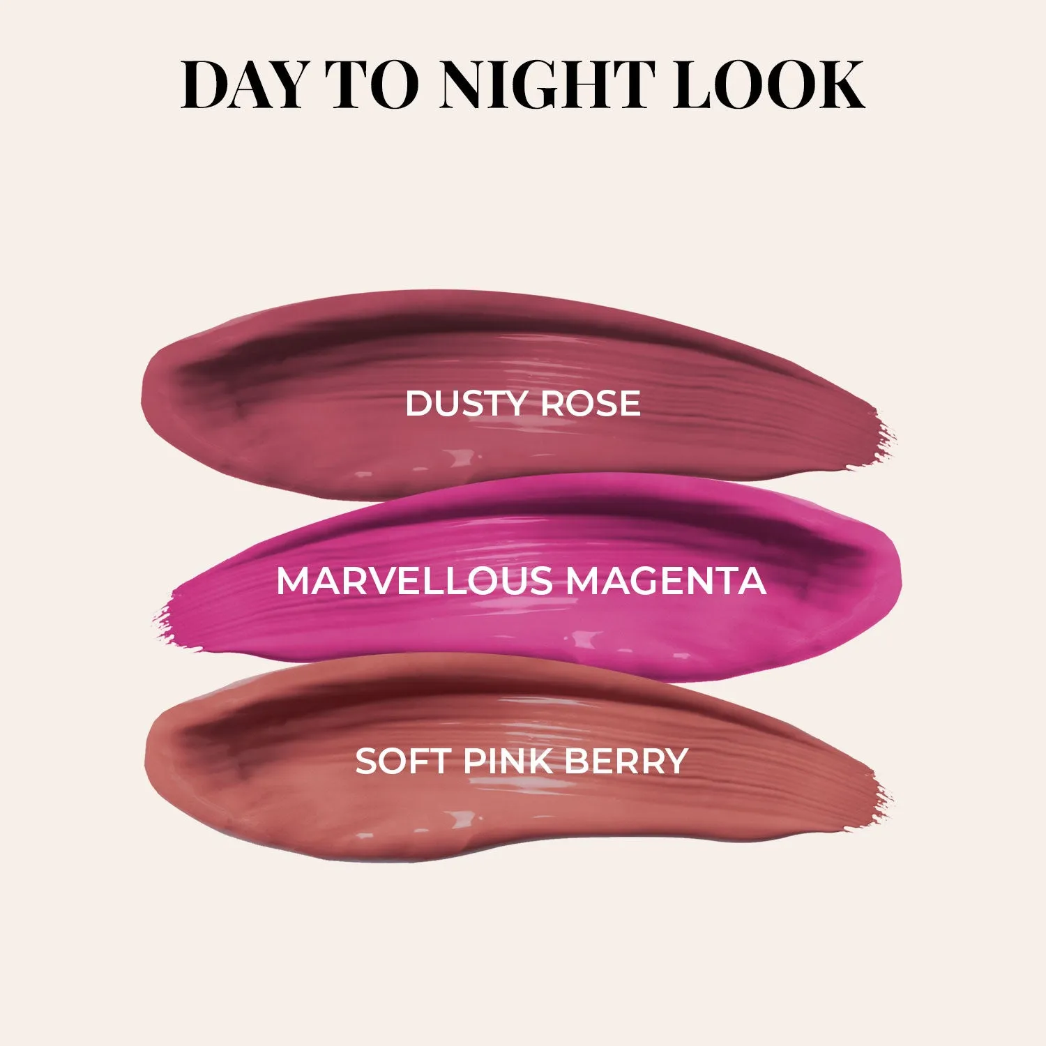 Overachiever Look: Full-Size Herb Enriched Matte Liquid Lipstick Kit - Set of 3